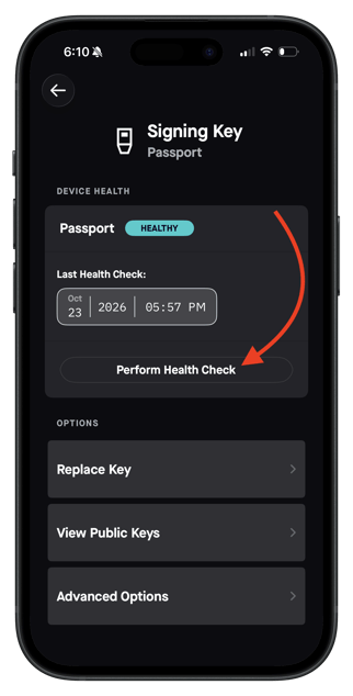 Passport Prime Health Check