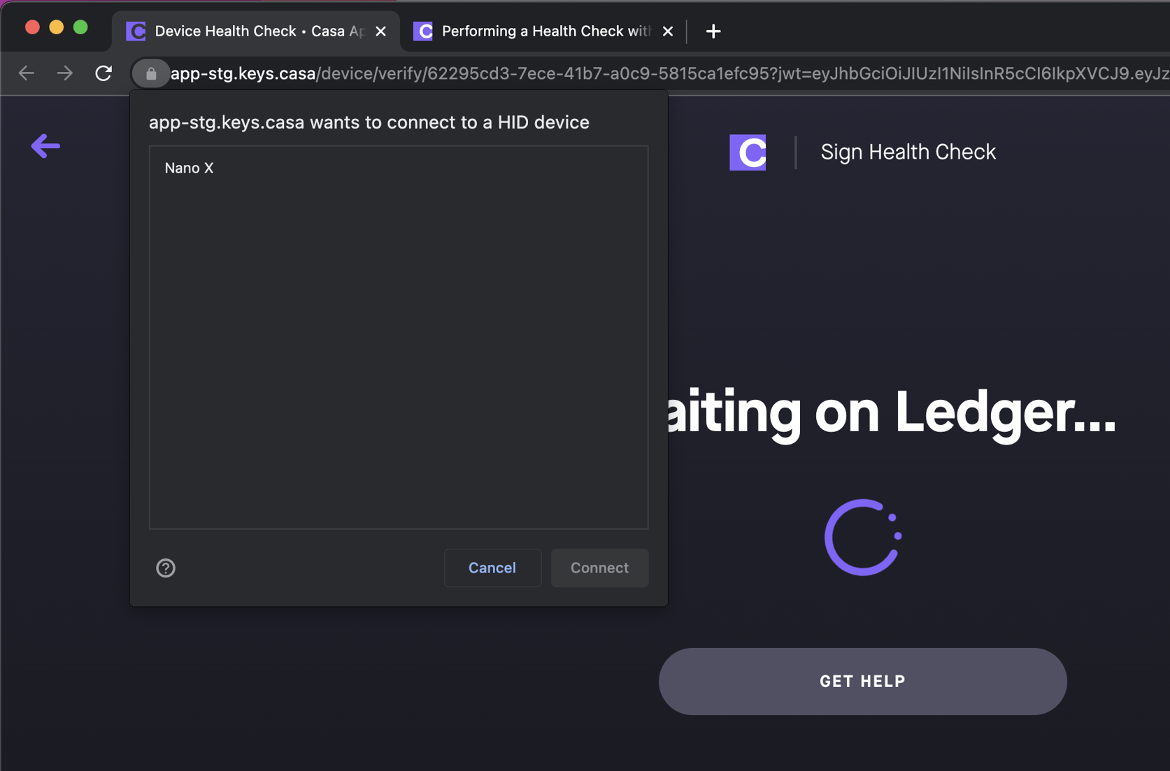 Ledger troubleshooting