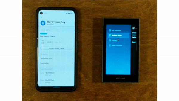Performing a health check with Keystone